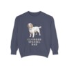 Clumber Spaniel Dad Sweatshirt, Denim, front view