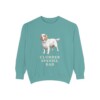 Clumber Spaniel Dad Sweatshirt, Seafoam, front view