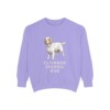 Clumber Spaniel Dad Sweatshirt, Violet, front view