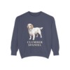 Clumber Spaniel Sweatshirt, Denim, front view