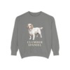 Clumber Spaniel Sweatshirt, Grey, front view