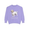 Clumber Spaniel Latin Sweatshirt, Violet, front view
