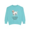 Clumber Spaniel Mom Sweatshirt, Chalky Mint, front view