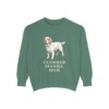 Clumber Spaniel Mom Sweatshirt, Light Green, front view