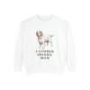Clumber Spaniel Mom Sweatshirt, White, front view