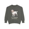 Clumber Spaniel Sweatshirt, Pepper, front view