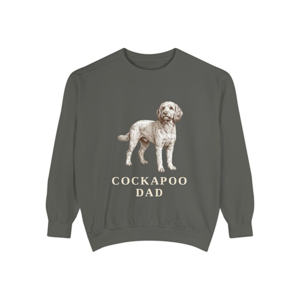 Cockapoo Dad Sweatshirt, Pepper, front view