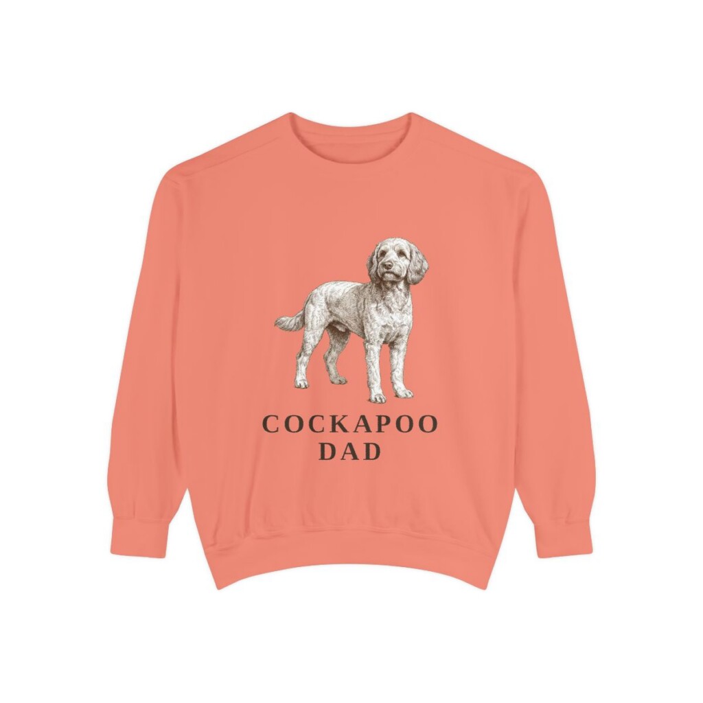 Cockapoo Dad Sweatshirt, Terracotta, front view