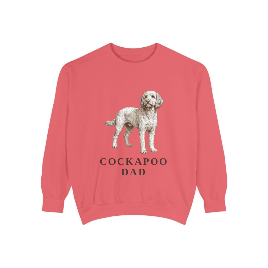 Cockapoo Dad Sweatshirt, Watermelon, front view