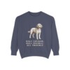 Cockapoo Humor Sweatshirt, Denim, front view