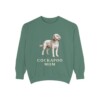 Cockapoo Mom Sweatshirt, Light Green, front view