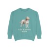 Cockapoo Mom Sweatshirt, Seafoam, front view