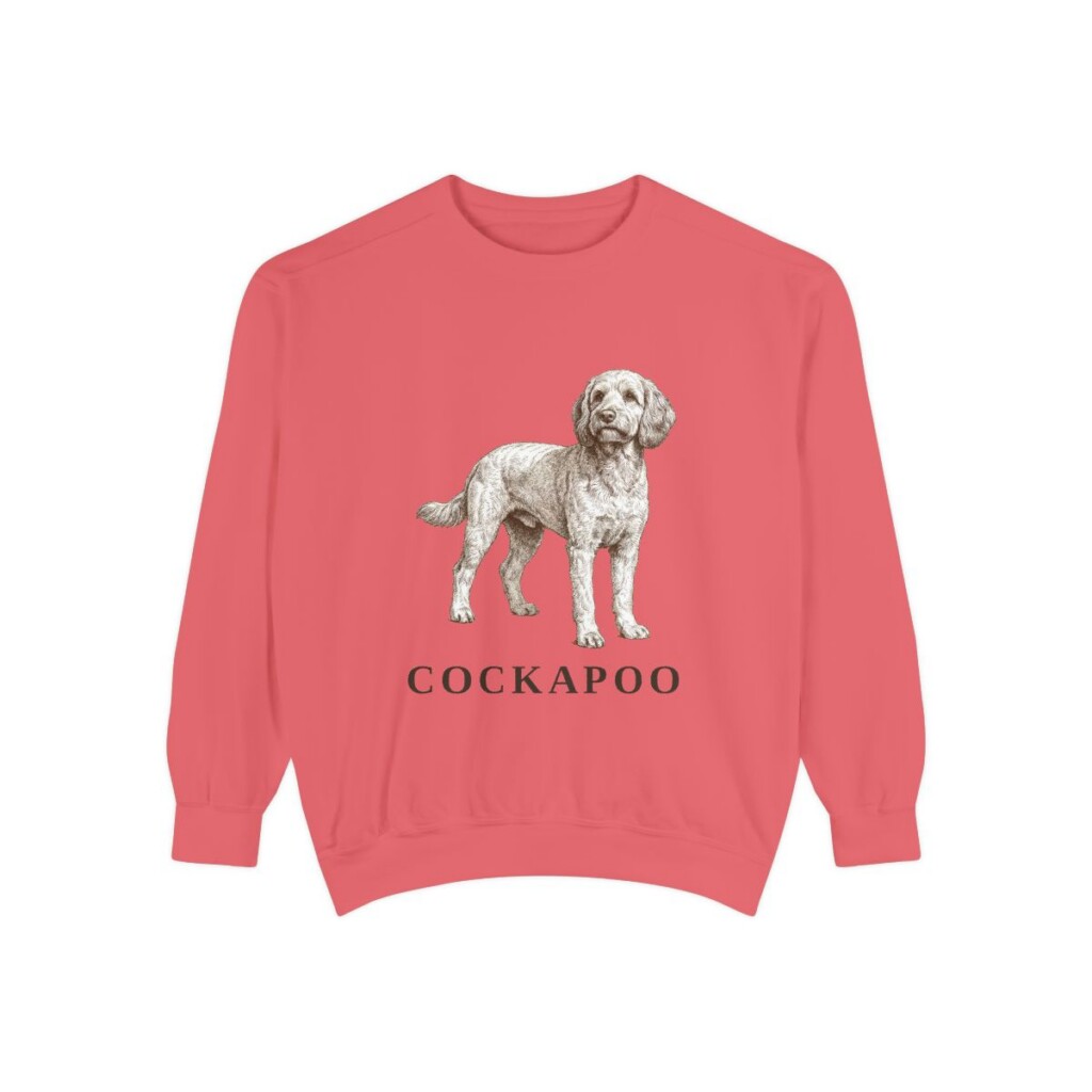 Cockapoo Sweatshirt, Watermelon, front view