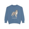 Collie Sweatshirt, Blue Jean, front view