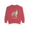 Collie Sweatshirt, Crimson, front view