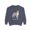 Collie Sweatshirt, Denim, front view
