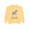 Collie Humor Sweatshirt, Butter, front view