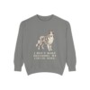 Collie Humor Sweatshirt, Grey, front view