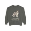 Collie Humor Sweatshirt, Pepper, front view