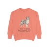 Collie Humor Sweatshirt, Terracotta, front view
