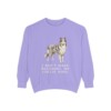 Collie Humor Sweatshirt, Violet, front view