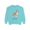 collie-sweatshirt-latin-chalky-mint Collie Latin Sweatshirt, Chalky Mint, front view