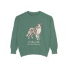 collie-sweatshirt-latin-light-green Collie Latin Sweatshirt, Light Green, front view