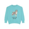 Collie Mom Sweatshirt, Chalky Mint, front view