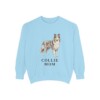 Collie Mom Sweatshirt, Chambray, front view