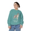Collie Mom Sweatshirt, Seafoam, person 2 front