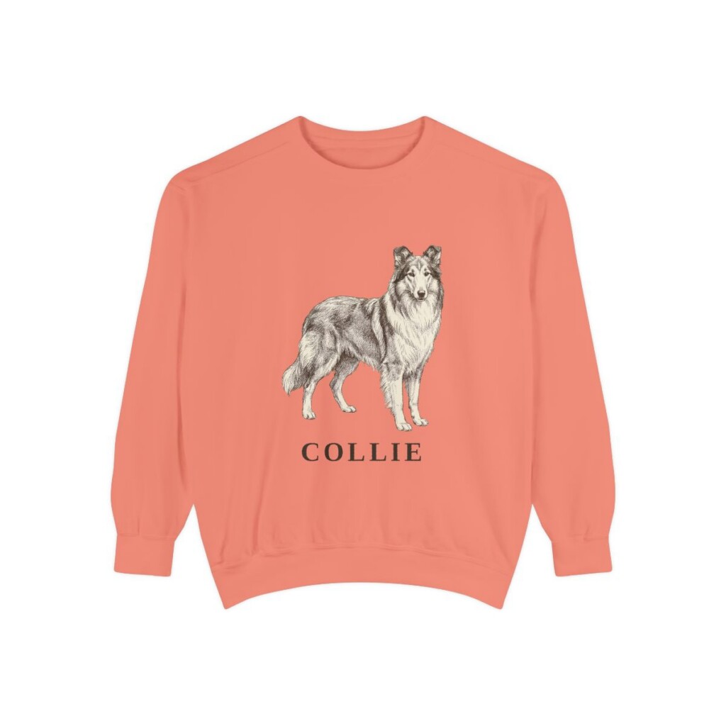 Collie Sweatshirt, Terracotta, front view