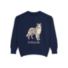 Collie Sweatshirt, True Navy, front view
