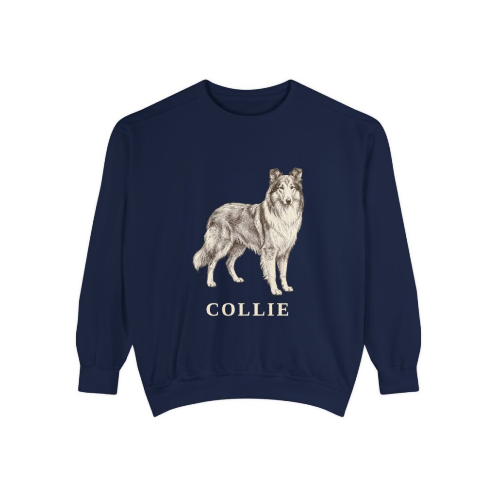 Collie Sweatshirt, True Navy, front view