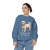 Coton de Tulear Sweatshirt, Blue Jean, person 2 front