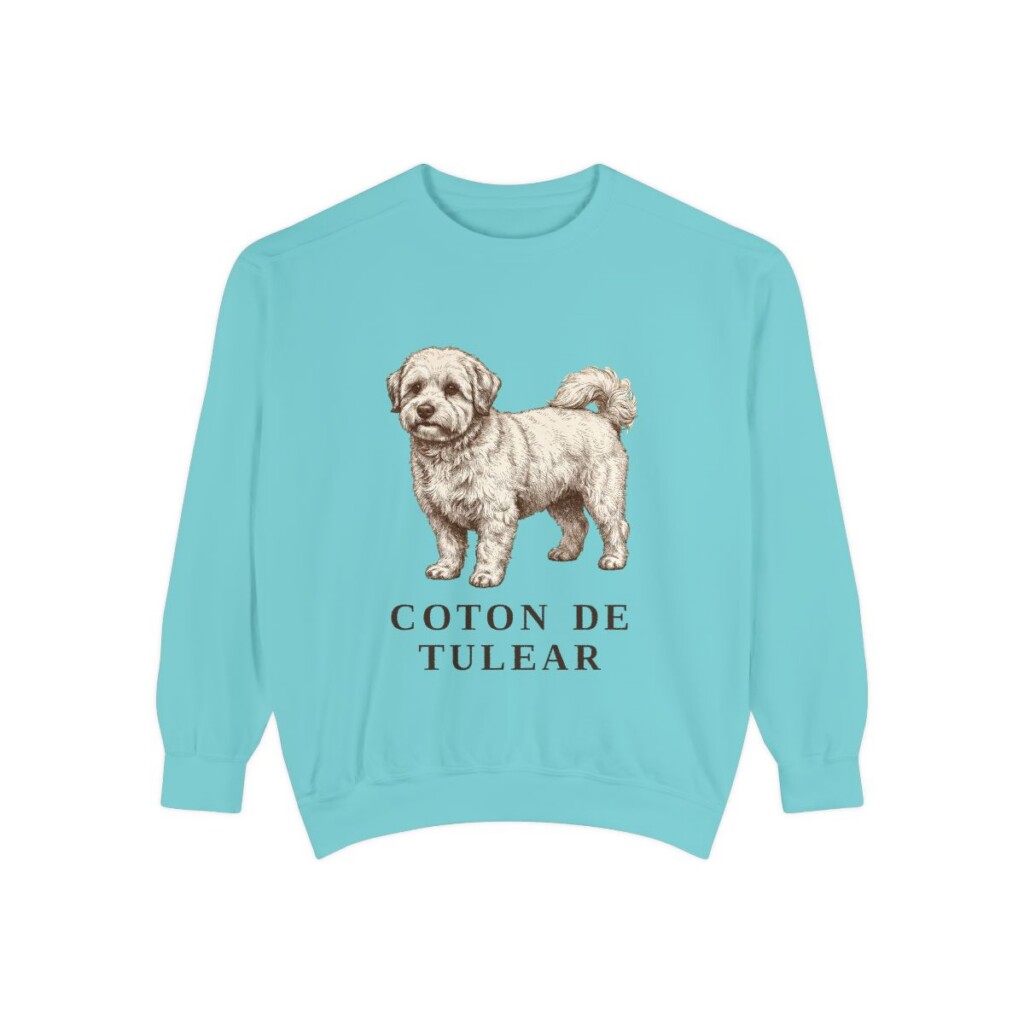 Coton de Tulear Sweatshirt, Chalky Mint, front view
