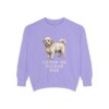 Coton de Tulear Dad Sweatshirt, Violet, front view