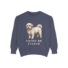 Coton de Tulear Sweatshirt, Denim, front view