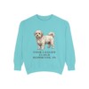 Coton de Tulear Humor Sweatshirt, Chalky Mint, front view