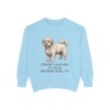Coton de Tulear Humor Sweatshirt, Chambray, front view