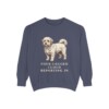 Coton de Tulear Humor Sweatshirt, Denim, front view