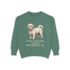 Coton de Tulear Humor Sweatshirt, Light Green, front view