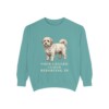 Coton de Tulear Humor Sweatshirt, Seafoam, front view