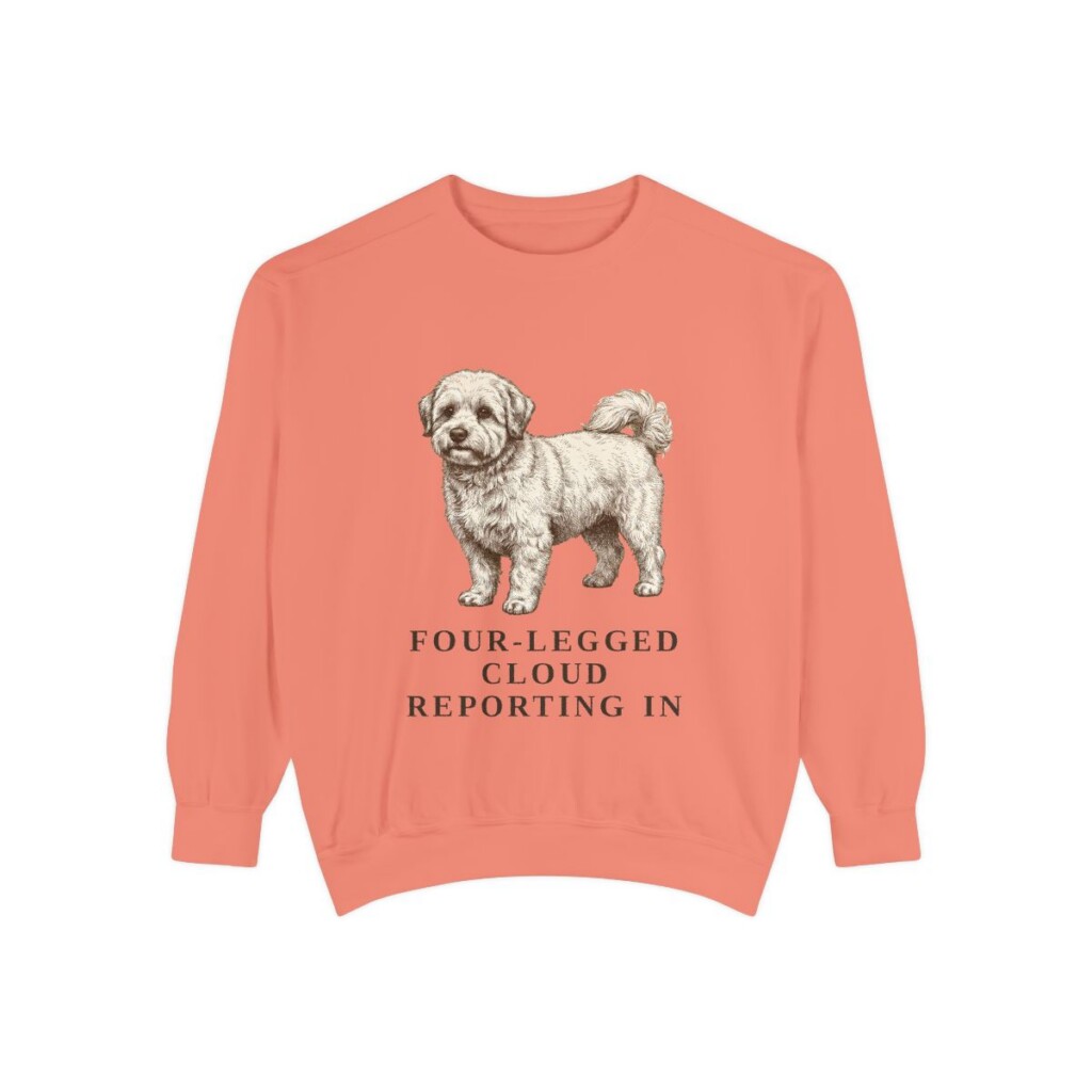 Coton de Tulear Humor Sweatshirt, Terracotta, front view