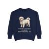 Coton de Tulear Humor Sweatshirt, True Navy, front view