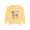 coton-de-tulear-sweatshirt-latin-butter Coton de Tulear Latin Sweatshirt, Butter, front view