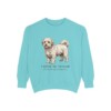 coton-de-tulear-sweatshirt-latin-chalky-mint Coton de Tulear Latin Sweatshirt, Chalky Mint, front view