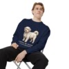 coton-de-tulear-sweatshirt-latin-true-navy-person-1-context Coton de Tulear Latin Sweatshirt, True Navy, person 1 context