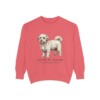 coton-de-tulear-sweatshirt-latin-watermelon Coton de Tulear Latin Sweatshirt, Watermelon, front view