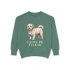Coton de Tulear Sweatshirt, Light Green, front view
