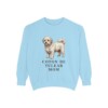 coton-de-tulear-sweatshirt-mom-chambray Coton de Tulear Mom Sweatshirt, Chambray, front view